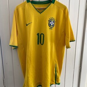 Ronaldinho Brazil jersey, has small hole on the back